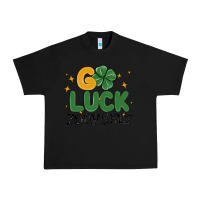 Black go luck yourself Urban Heavy Tee - MaliasSmallBusiness