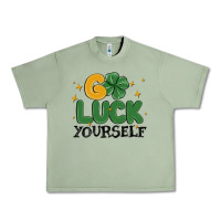 Oil Green go luck yourself Urban Heavy Tee - MaliasSmallBusiness