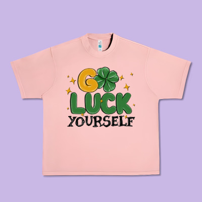 Go Luck Yourself Urban Heavy Tee Designed By Maliassmallbusiness