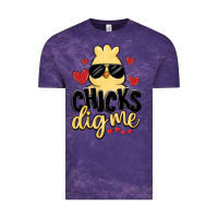Cloud Purple chicks dig me Vintage Tee - MaliasSmallBusiness
