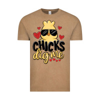 Vintage Coffee chicks dig me Vintage Tee - MaliasSmallBusiness