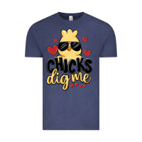 Vintage Denim chicks dig me Vintage Tee - MaliasSmallBusiness