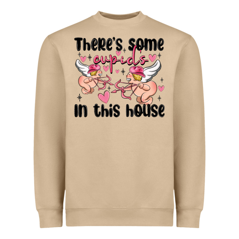 There's Some Cupid's In This House Heavyweight Sweatshirt by MaliasSmallBusiness | Teevron