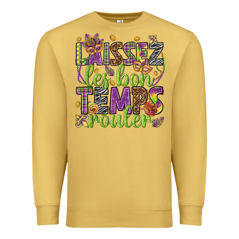 Loissez Les Bon Temps Rouler Premium Sweatshirt by HowdyJamesFarm | Teevron