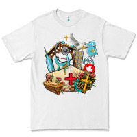 White nurse  cross and jesus Premium Tee - AdoDesignShop