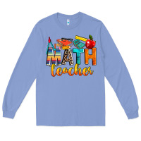 Colony Blue math teacher Long Sleeve Tee - NancyCooperArtShop