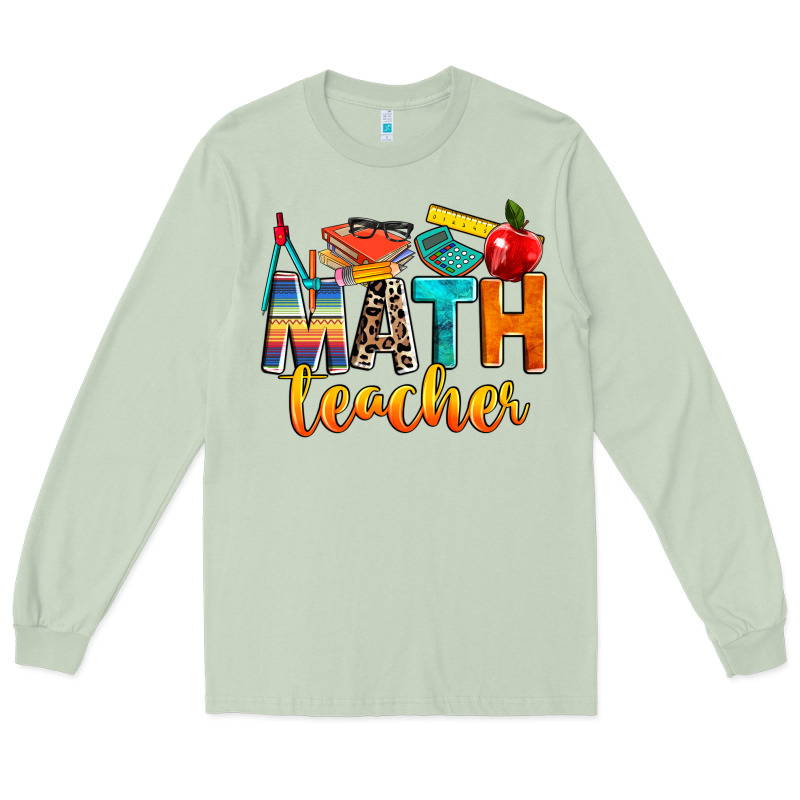 Math Teacher Long Sleeve Tee by NancyCooperArtShop | Teevron