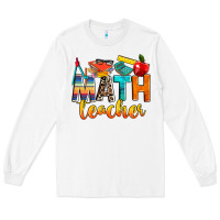 White math teacher Long Sleeve Tee - NancyCooperArtShop
