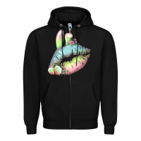 Black Eared Paster Color Easter Lips Zipper Hoodie - Bettercallsaul