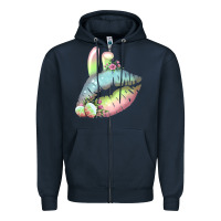 Navy Eared Paster Color Easter Lips Zipper Hoodie - Bettercallsaul