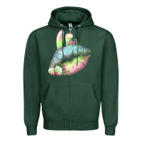 Sports Green Eared Paster Color Easter Lips Zipper Hoodie - Bettercallsaul