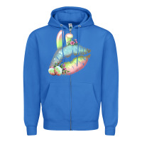 True Royal Eared Paster Color Easter Lips Zipper Hoodie - Bettercallsaul