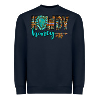 Navy western howdy honey arrow gemstone Heavyweight Sweatshirt - NancyCooperArtShop