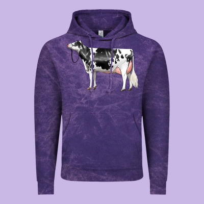 Holstein Dairy Cow Vintage Hoodie Designed By Lillyallendesigns