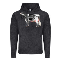 Vintage Black Holstein Dairy Cow Vintage Hoodie - LillyAllenDesigns