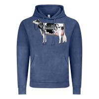 Vintage Denim Holstein Dairy Cow Vintage Hoodie - LillyAllenDesigns