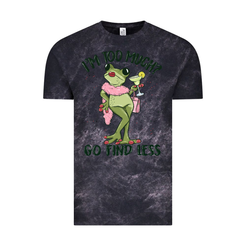 I'm Too Much Go Find Less Boujee Frog Vintage Tee by MaliasSmallBusiness | Teevron