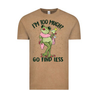 Vintage Coffee i'm too much go find less boujee frog Vintage Tee - MaliasSmallBusiness