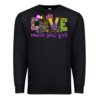 Black Love Mardi Gras Y'all Premium Sweatshirt - HowdyJamesFarm