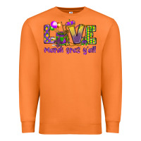 Carrot Love Mardi Gras Y'all Premium Sweatshirt - HowdyJamesFarm