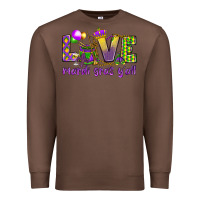 Chestnut Love Mardi Gras Y'all Premium Sweatshirt - HowdyJamesFarm