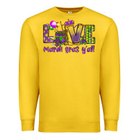 Lemon Love Mardi Gras Y'all Premium Sweatshirt - HowdyJamesFarm