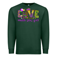 Sports Green Love Mardi Gras Y'all Premium Sweatshirt - HowdyJamesFarm