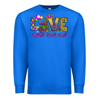 True Royal Love Mardi Gras Y'all Premium Sweatshirt - HowdyJamesFarm