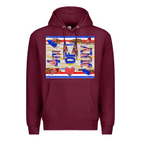 Burgundy 4 th of july Premium Hoodie - TumblerDesignByShophia