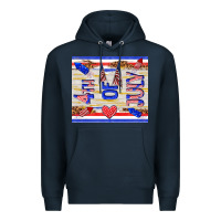 Navy 4 th of july Premium Hoodie - TumblerDesignByShophia