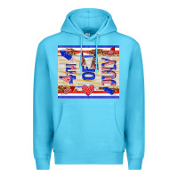 Ocean Blue 4 th of july Premium Hoodie - TumblerDesignByShophia