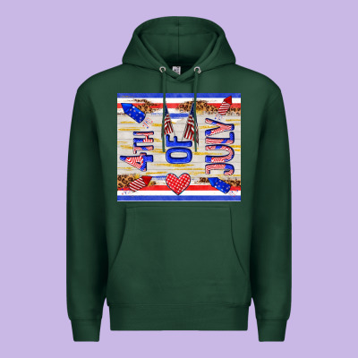 4 Th Of July Premium Hoodie Designed By Tumblerdesignbyshophia