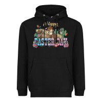 Black Happy Easter Day rodeo Heavyweight Hoodie - HowdyJamesFarm
