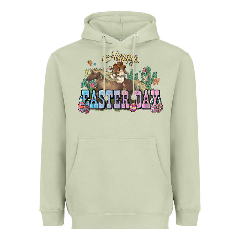 Happy Easter Day Rodeo Heavyweight Hoodie by HowdyJamesFarm | Teevron