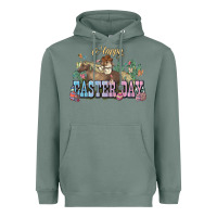 Sage Happy Easter Day rodeo Heavyweight Hoodie - HowdyJamesFarm