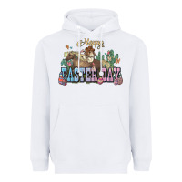 White Happy Easter Day rodeo Heavyweight Hoodie - HowdyJamesFarm