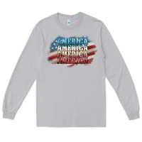 Moon Dust America america Long Sleeve Tee - NancyCooperArtShop