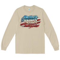 Mushroom America america Long Sleeve Tee - NancyCooperArtShop