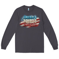 Smoke America america Long Sleeve Tee - NancyCooperArtShop