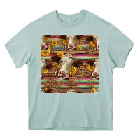 Western Hereford Cattle Seamless Pattern Heavy Core Tee | Teevron