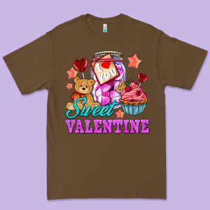 Sweet Valentine Premium Tee Designed By Adodesignshop