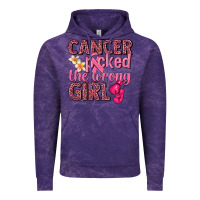 Cloud Purple cancer picked the wrong girl Vintage Hoodie - NancyCooperArtShop