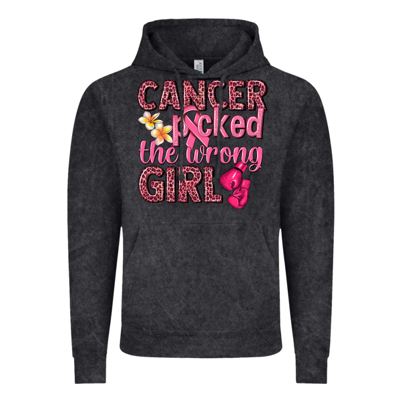Cancer Picked The Wrong Girl Vintage Hoodie by NancyCooperArtShop | Teevron