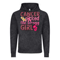 Vintage Black cancer picked the wrong girl Vintage Hoodie - NancyCooperArtShop