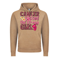 Vintage Coffee cancer picked the wrong girl Vintage Hoodie - NancyCooperArtShop