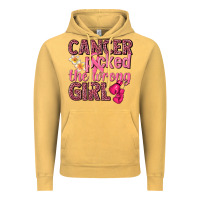 Vintage Mustard cancer picked the wrong girl Vintage Hoodie - NancyCooperArtShop