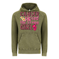 Vintage Olive cancer picked the wrong girl Vintage Hoodie - NancyCooperArtShop