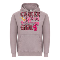 Vintage Zinc cancer picked the wrong girl Vintage Hoodie - NancyCooperArtShop
