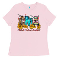 Bubblegum Pink cma certified medical assistant Ladies Tee - FaDigitalArtStudio