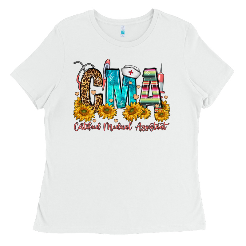 Cma Certified Medical Assistant Ladies Tee by FaDigitalArtStudio | Teevron